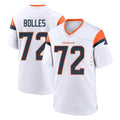Kdoa D.Broncos #72 Garett Bolles Player White Home Game Stitched Jerseys