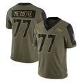 Kdoa D.Broncos #77 Quinn Meinerz Player Olive Salute To Service Limited Game Stitched Jerseys