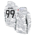 Kdoa D.Broncos #99 Zach Allen Player Arctic Camo Salute to Service Hoodies Limited Game Stitched Jerseys