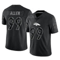 Kdoa D.Broncos #99 Zach Allen Player Black Reflective Limited Stitched Jerseys