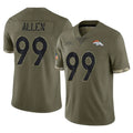 Kdoa D.Broncos #99 Zach Allen Player Olive Salute To Service Limited Stitched Jerseys