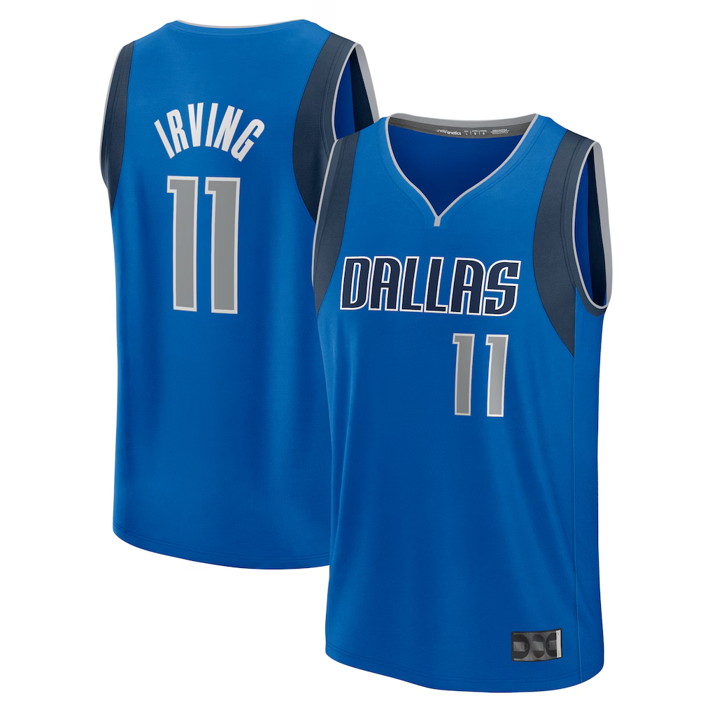 Kdoa D.Mavericks #11 Kyrie Irving Blue Fast Break Replica Player Jerseys - Icon Edition