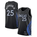 Kdoa D.Mavericks #25 P.J. Washington Jr. Black 2025-2026 City Edition Swingman Stitched Jerseys