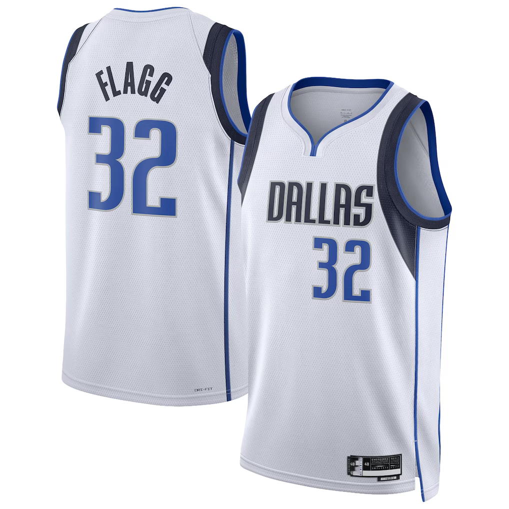 Kdoa D.Mavericks #32 Cooper Flagg White Swingman Player Jerseys - Association Edition