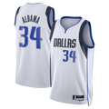 Kdoa D.Mavericks #34 White Santi Aldama Association Edition Swingman Stitched Jerseys