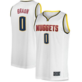 Kdoa D.Nuggets #0 Christian Braun  White Fast Break Player Jerseys - Association Edition