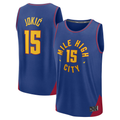 Kdoa D.Nuggets #15 Nikola Jokic  Blue Fast Break Replica Player Jerseys - Statement Edition