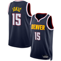 Kdoa D.Nuggets #15 Nikola Jokic Navy Swingman Jerseys - Icon Edition