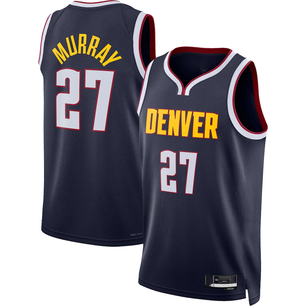 Kdoa D.Nuggets #27 Jamal Murray Navy Swingman Jerseys - Icon Edition