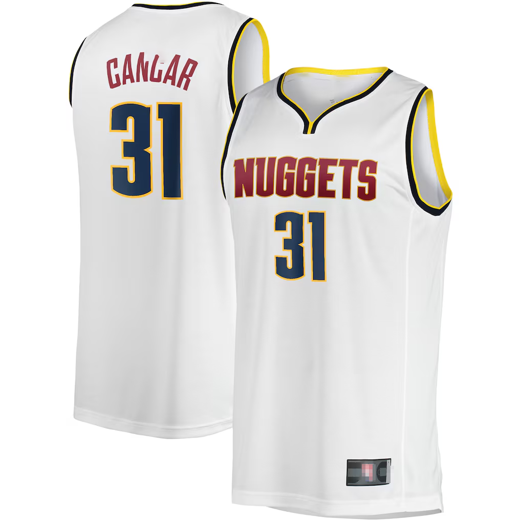 Kdoa D.Nuggets #31 Vlatko Cancar White Fast Break Player Jerseys - Association Edition