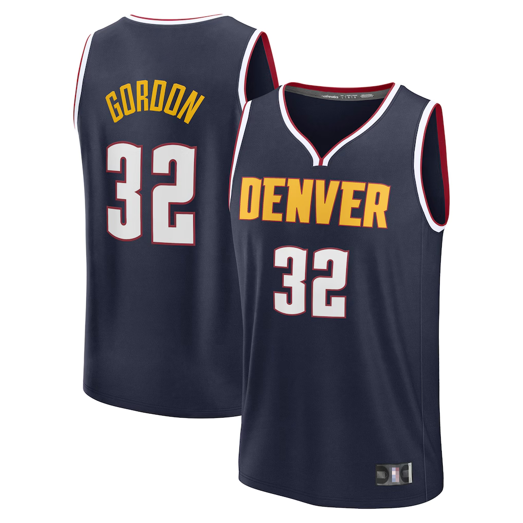 Kdoa D.Nuggets #32 Aaron Gordon Navy Fast Break Replica Player Jerseys - Icon Edition