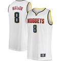 Kdoa D.Nuggets #8 Peyton Watson White Fast Break Player Jerseys - Association Edition
