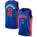 Kdoa D.Pistons #2 Cade Cunningham Blue Swingman Jerseys - Icon Edition