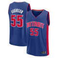 Kdoa D.Pistons #55 Duncan Robinson  Blue Fast Break Jerseys - Icon Edition