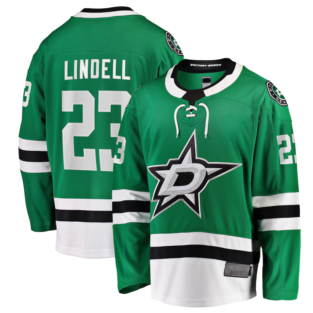 Kdoa D.Stars #23 Esa Lindell Kelly Green Breakaway Jerseys