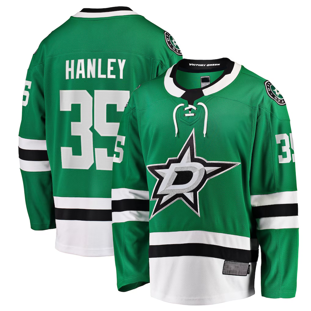 Kdoa D.Stars #35 Joel Hanley Kelly Green Breakaway Player Jerseys