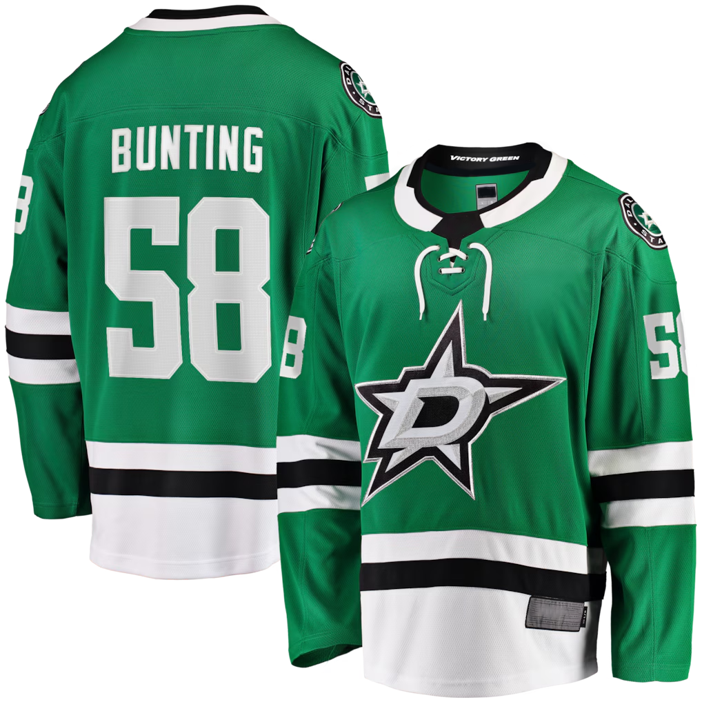 Kdoa D.Stars #58 Michael Bunting Kelly Green Home Breakaway Jerseys