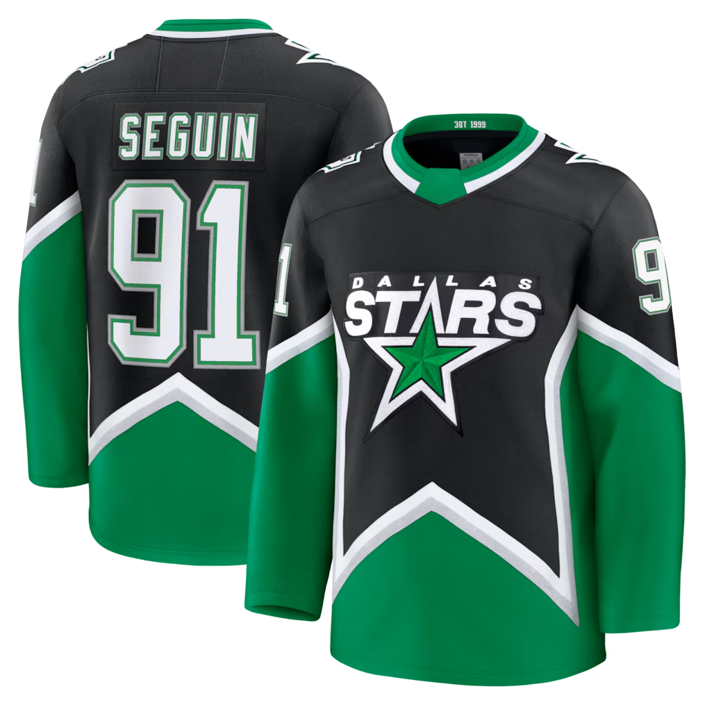 Kdoa D.Stars #91 Tyler Seguin Black Alternate Premium Jerseys
