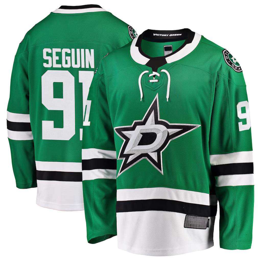 Kdoa D.Stars #91 Tyler Seguin Green Breakaway Player Jerseys