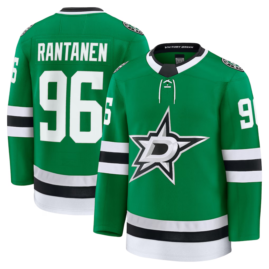 Kdoa D.Stars #96 Mikko Rantanen Kelly Green Home Premium Jerseys