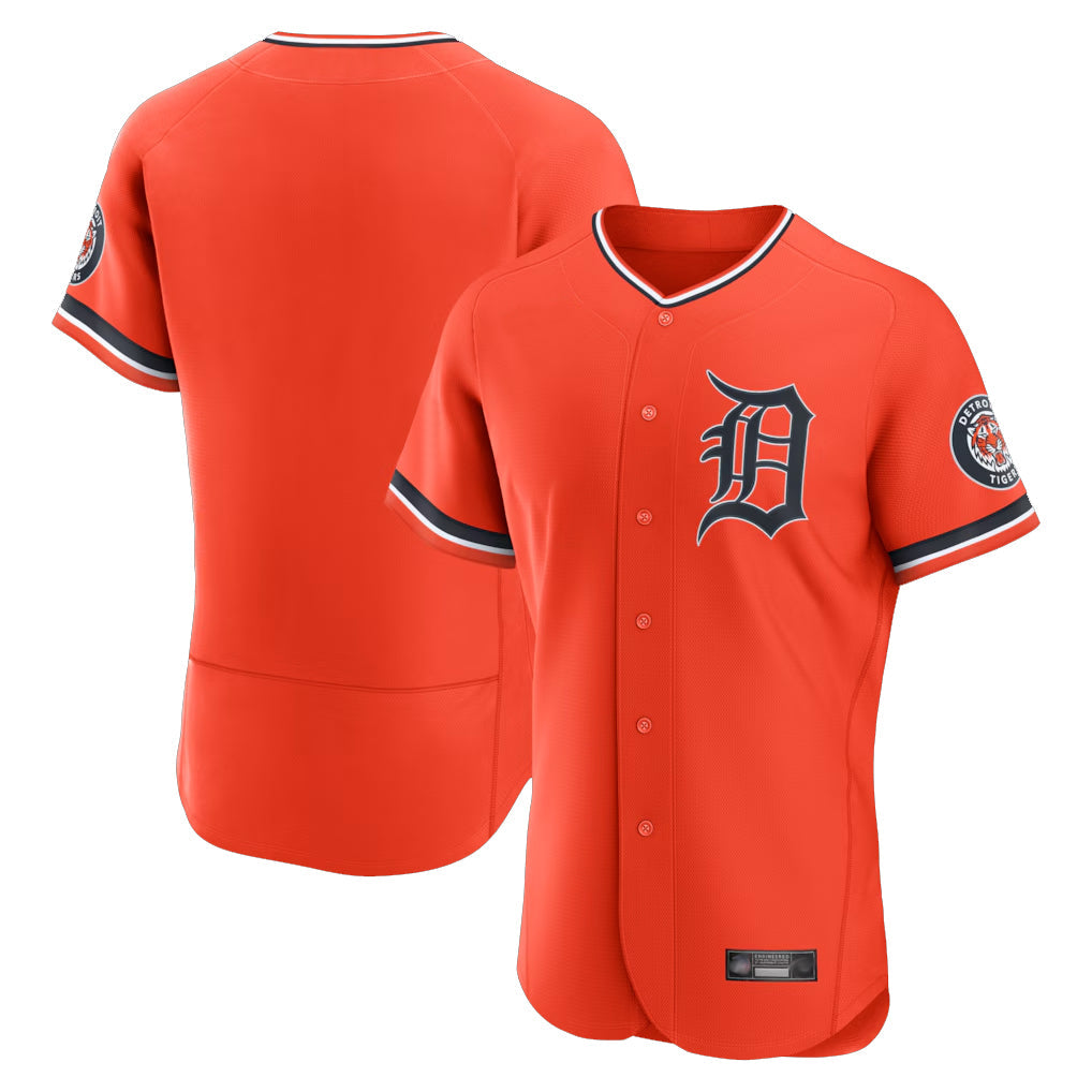 Kdoa D.Tigers Orange Limited Elite Home Blank Player Stitched Jerseys