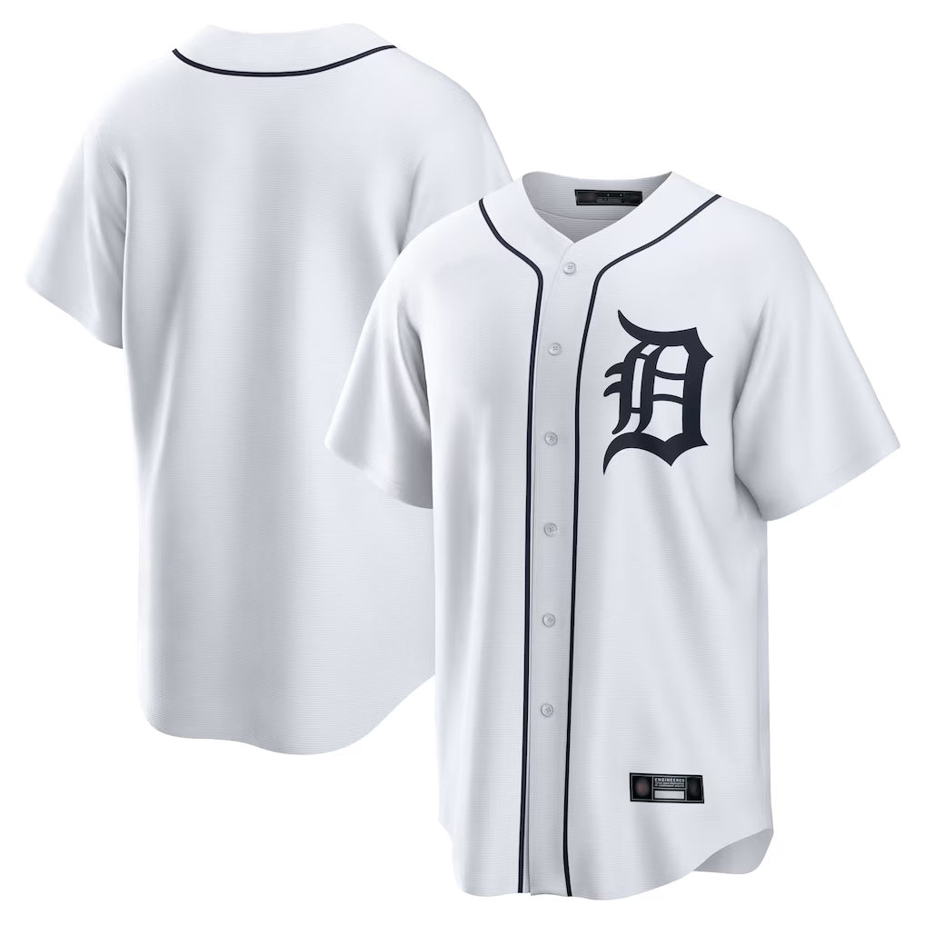 Kdoa D.Tigers White Home Game Blank Player Stitched Jerseys