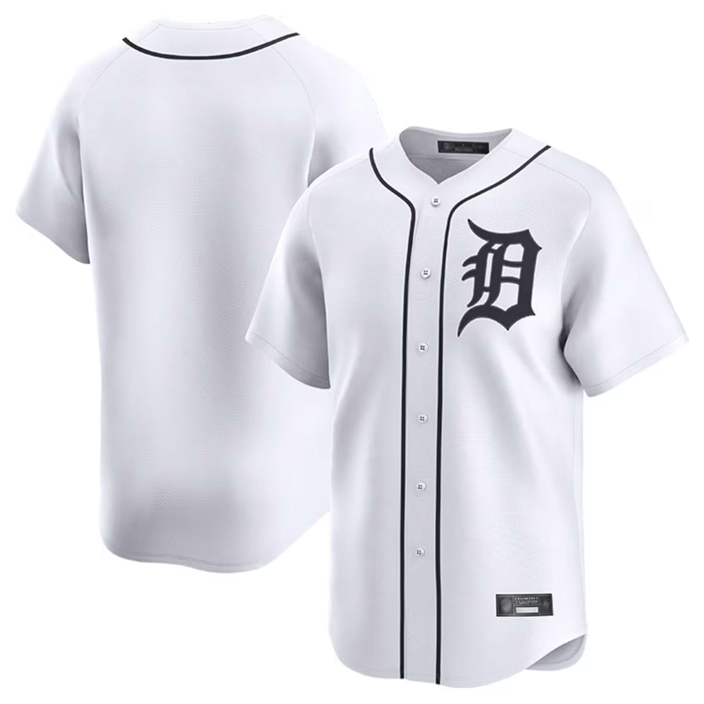 Kdoa D.Tigers White Home Limited Blank Player Stitched Jerseys