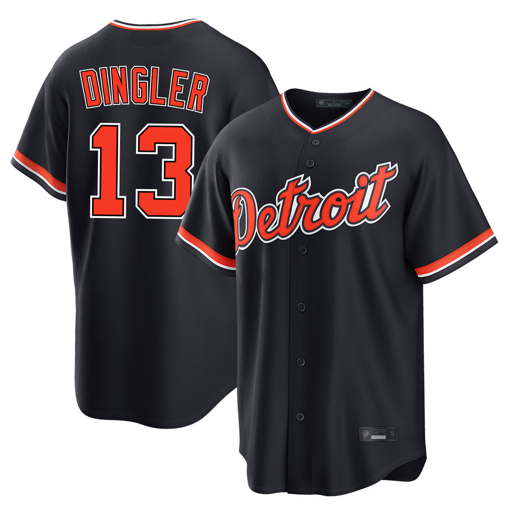 Kdoa D.Tigers #13 Dillon Dingler Player Navy Home Game Stitched Jerseys