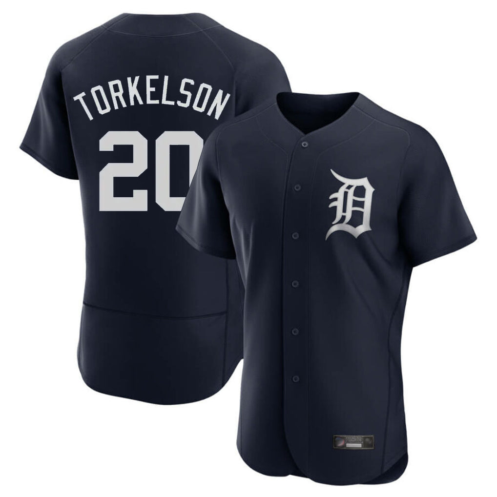 Kdoa D.Tigers #20 Spencer Torkelson Player Navy Limited Elite Home Stitched Jerseys