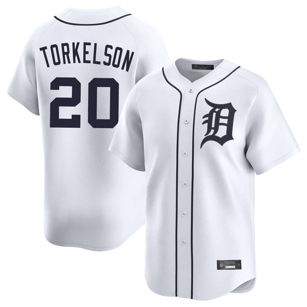 Kdoa D.Tigers #20 Spencer Torkelson Player White Home Limited Stitched Jerseys