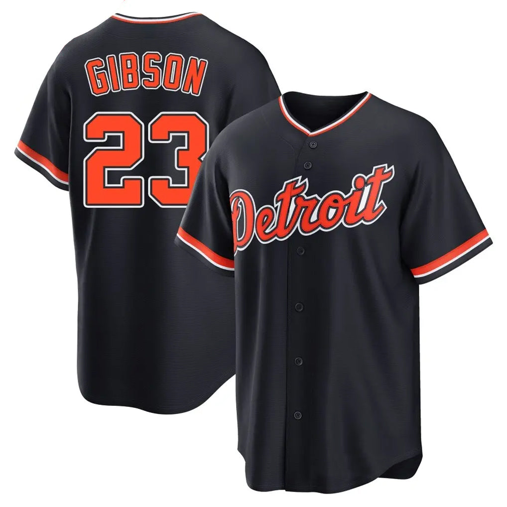 Kdoa D.Tigers #23 Kirk Gibson Player Navy Home Game Stitched Jerseys