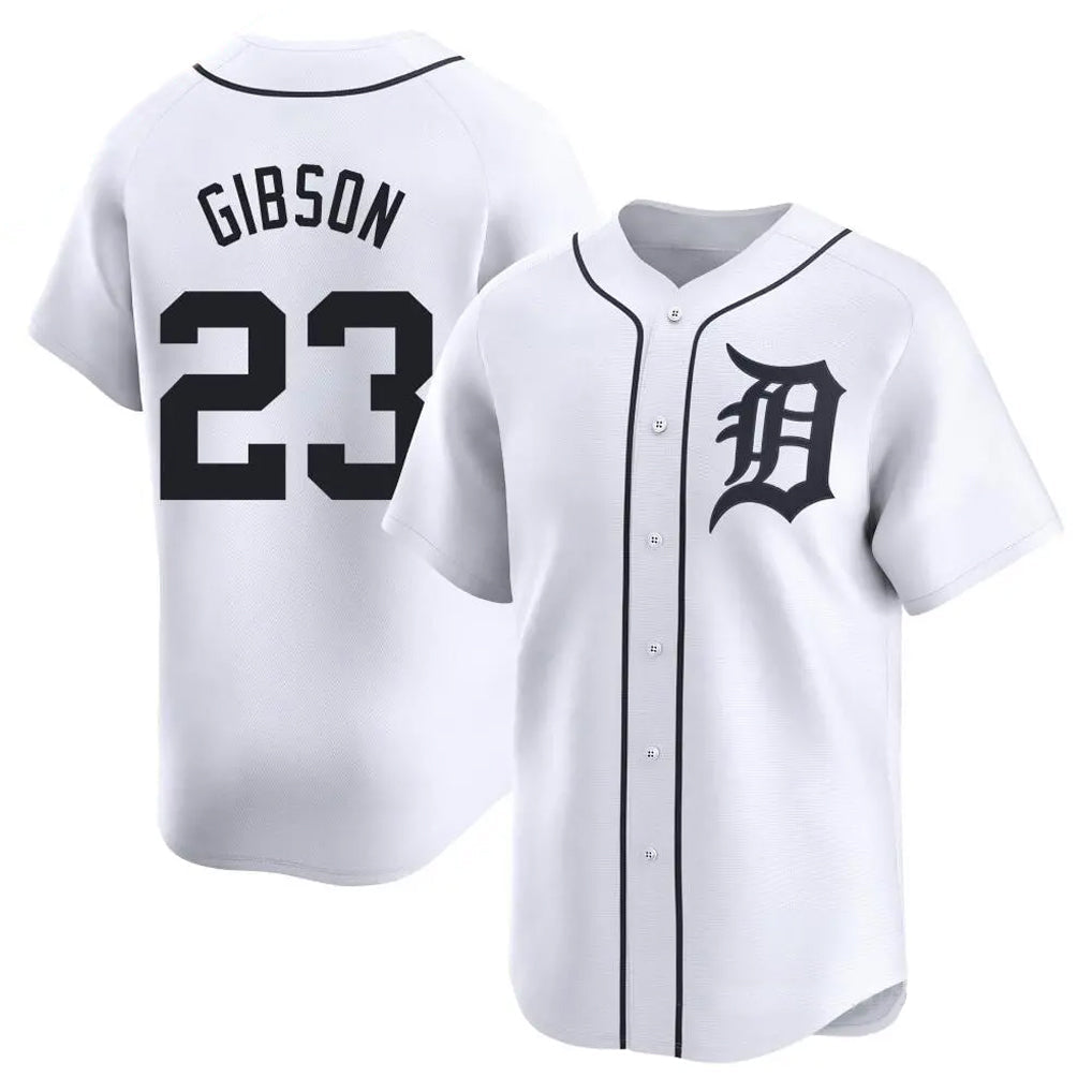 Kdoa D.Tigers #23 Kirk Gibson Player White Home Limited Stitched Jerseys