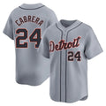 Kdoa D.Tigers #24 Miguel Cabrera Player Gray Home Limited Stitched Jerseys