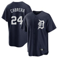 Kdoa D.Tigers #24 Miguel Cabrera Player Navy Game Home Stitched Jerseys