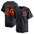 Kdoa D.Tigers #24 Miguel Cabrera Player Navy Limited Elite Home Game Stitched Jerseys