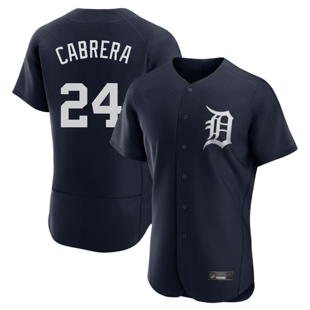 Kdoa D.Tigers #24 Miguel Cabrera Player Navy Limited Elite Home Stitched Jerseys