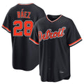 Kdoa D.Tigers #28 Javier B¡§¡éez Player Navy Home Game Stitched Jerseys