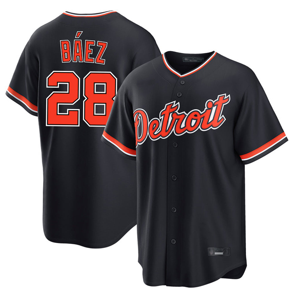 Kdoa D.Tigers #28 Javier B¡§¡éez Player Navy Home Game Stitched Jerseys