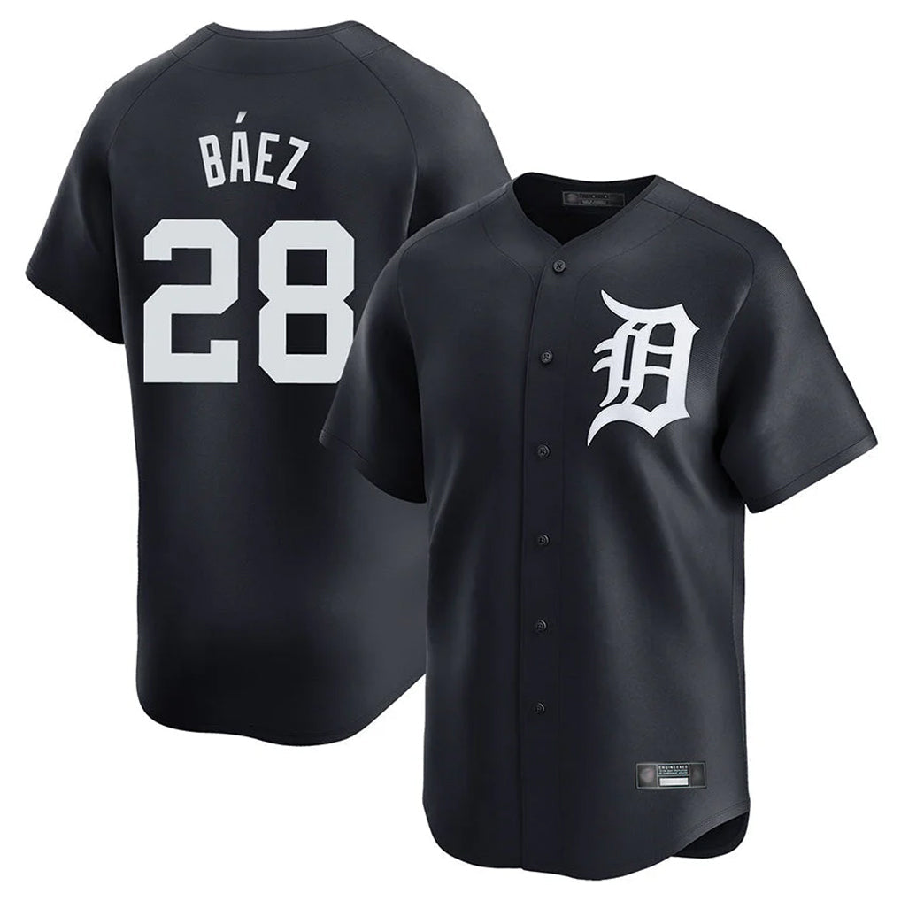 Kdoa D.Tigers #28 Javier B¡§¡éez Player Navy Home Limited Game Stitched Jerseys