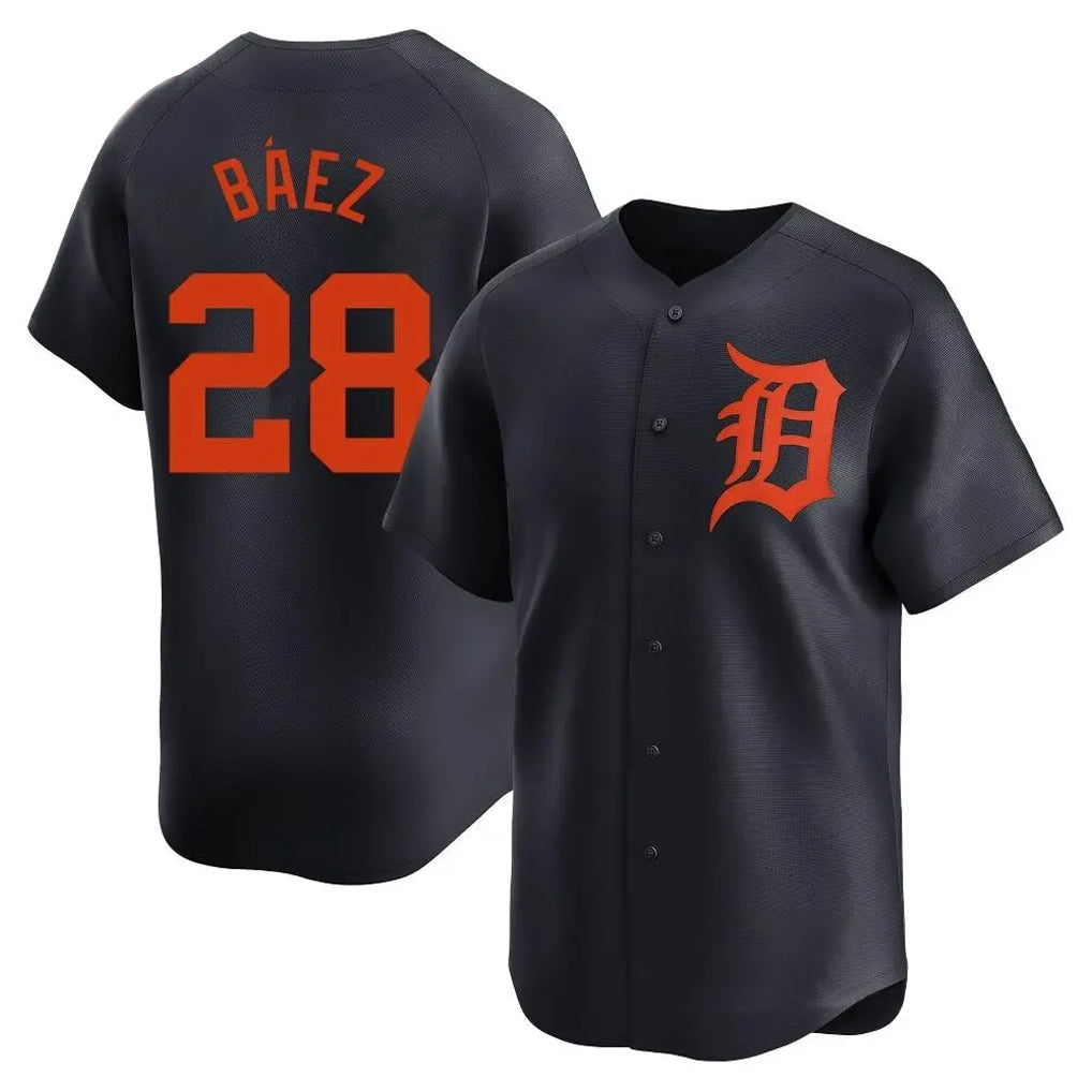 Kdoa D.Tigers #28 Javier B¡§¡éez Player Navy Home Limited Stitched Jerseys