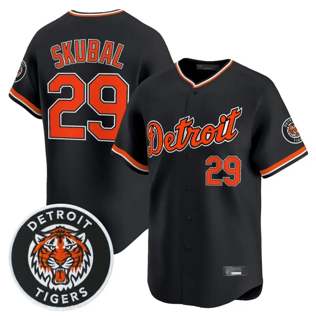 Kdoa D.Tigers #29 Tarik Skubal Player Black Limited Home Stitched Jerseys