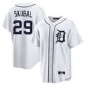 Kdoa D.Tigers #29 Tarik Skubal Player White Home Game Stitched Jerseys