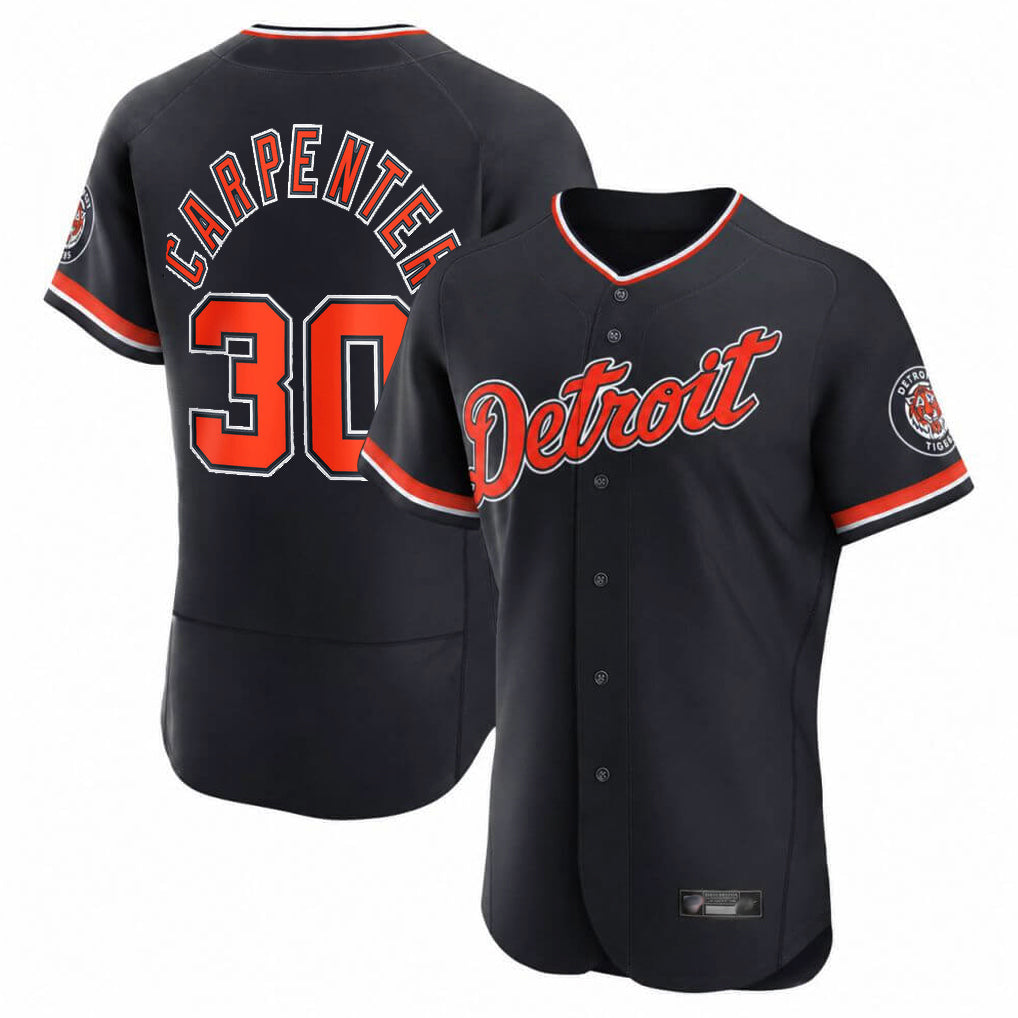 Kdoa D.Tigers #30 Kerry Carpenter Player Navy Limited Elite Home Game Stitched Jerseys