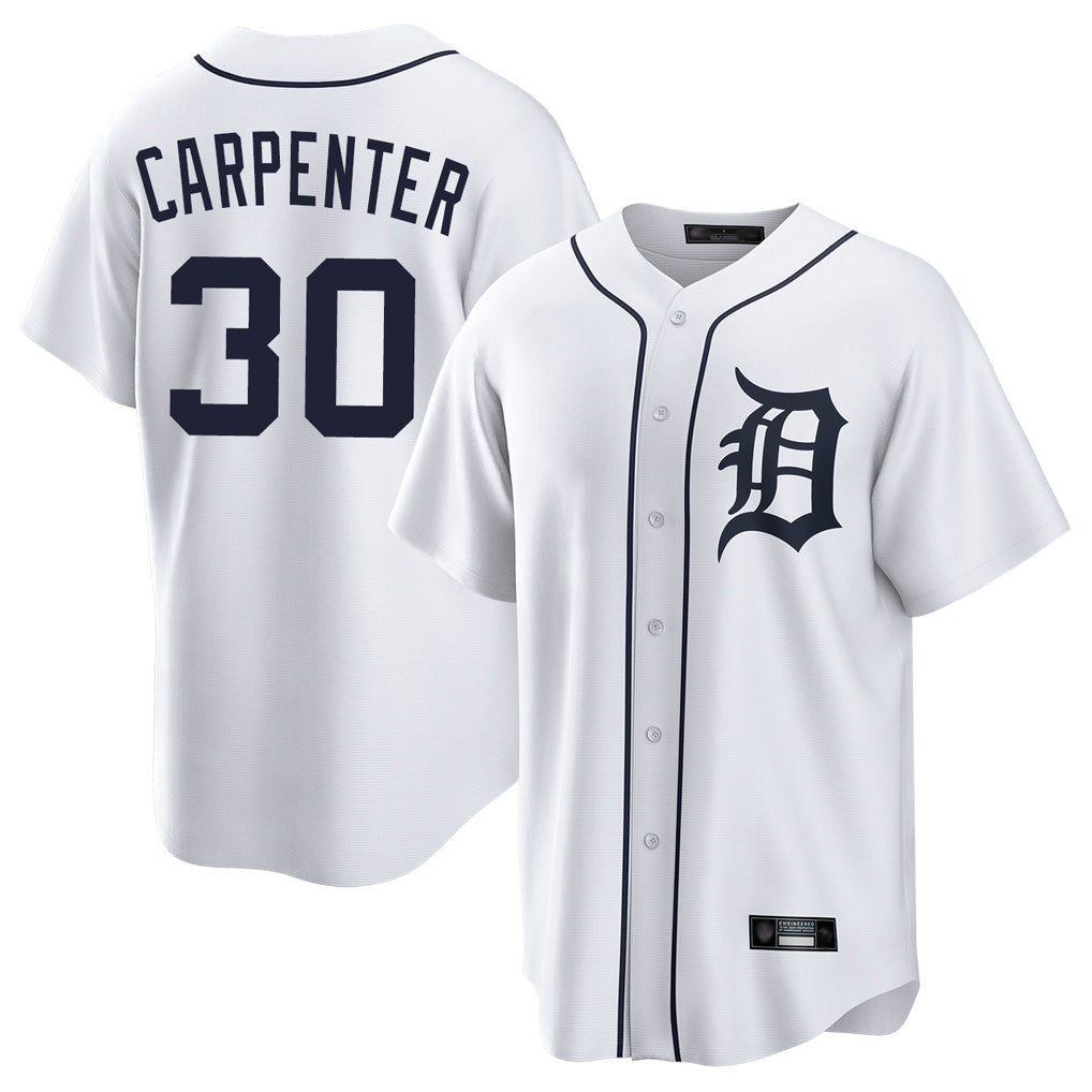 Kdoa D.Tigers #30 Kerry Carpenter Player White Home Game Stitched Jerseys