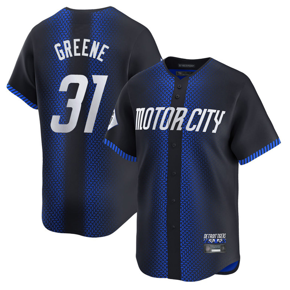 Kdoa D.Tigers #31 Riley Greene Player Navy City Connect Home Limited Stitched Jerseys