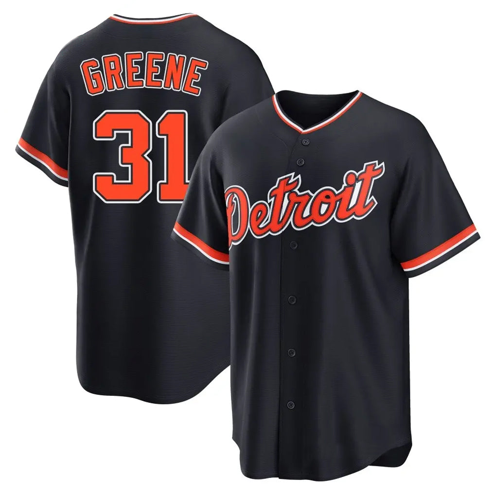 Kdoa D.Tigers #31 Riley Greene Player Navy Home Game Stitched Jerseys