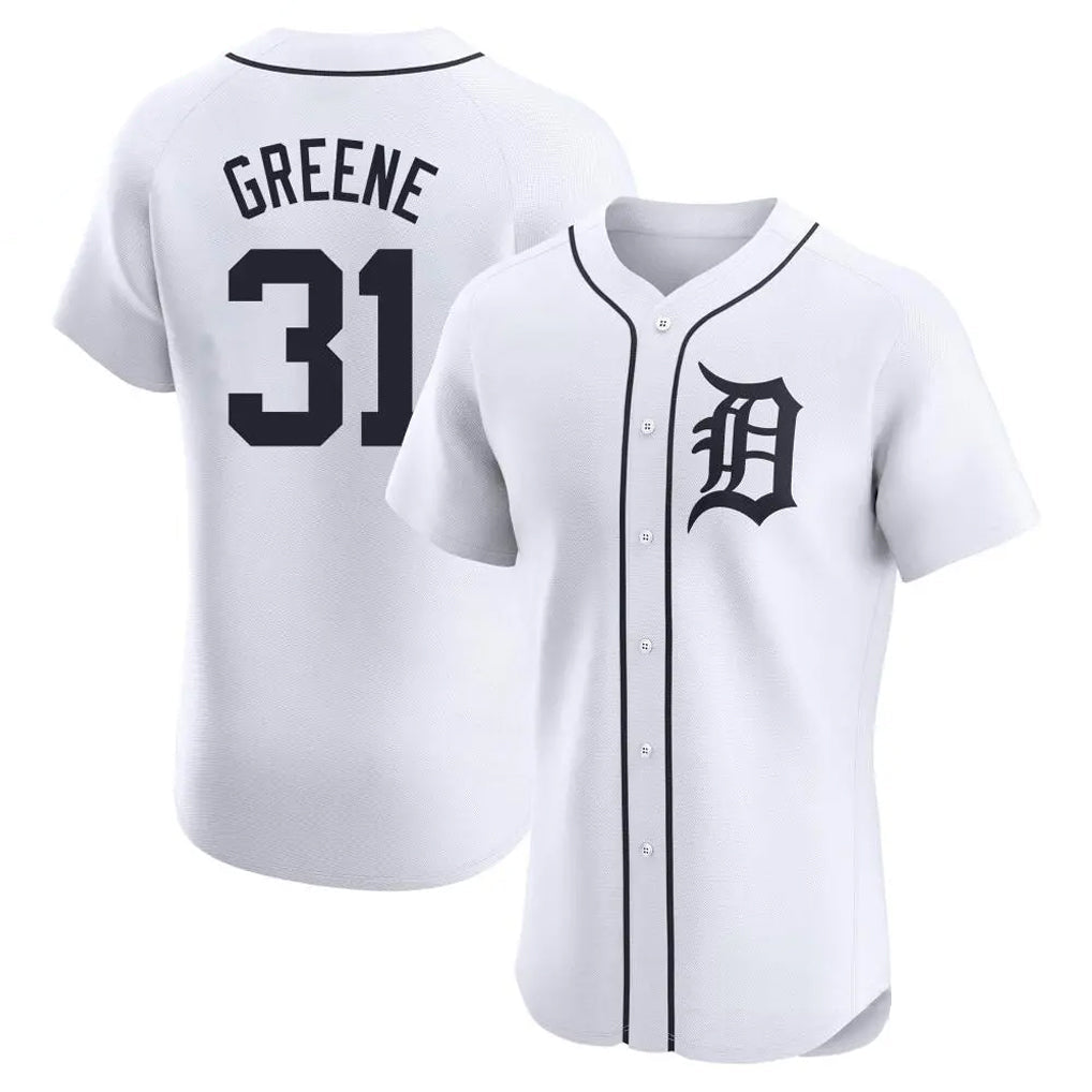 Kdoa D.Tigers #31 Riley Greene Player White Limited Elite Home Stitched Jerseys