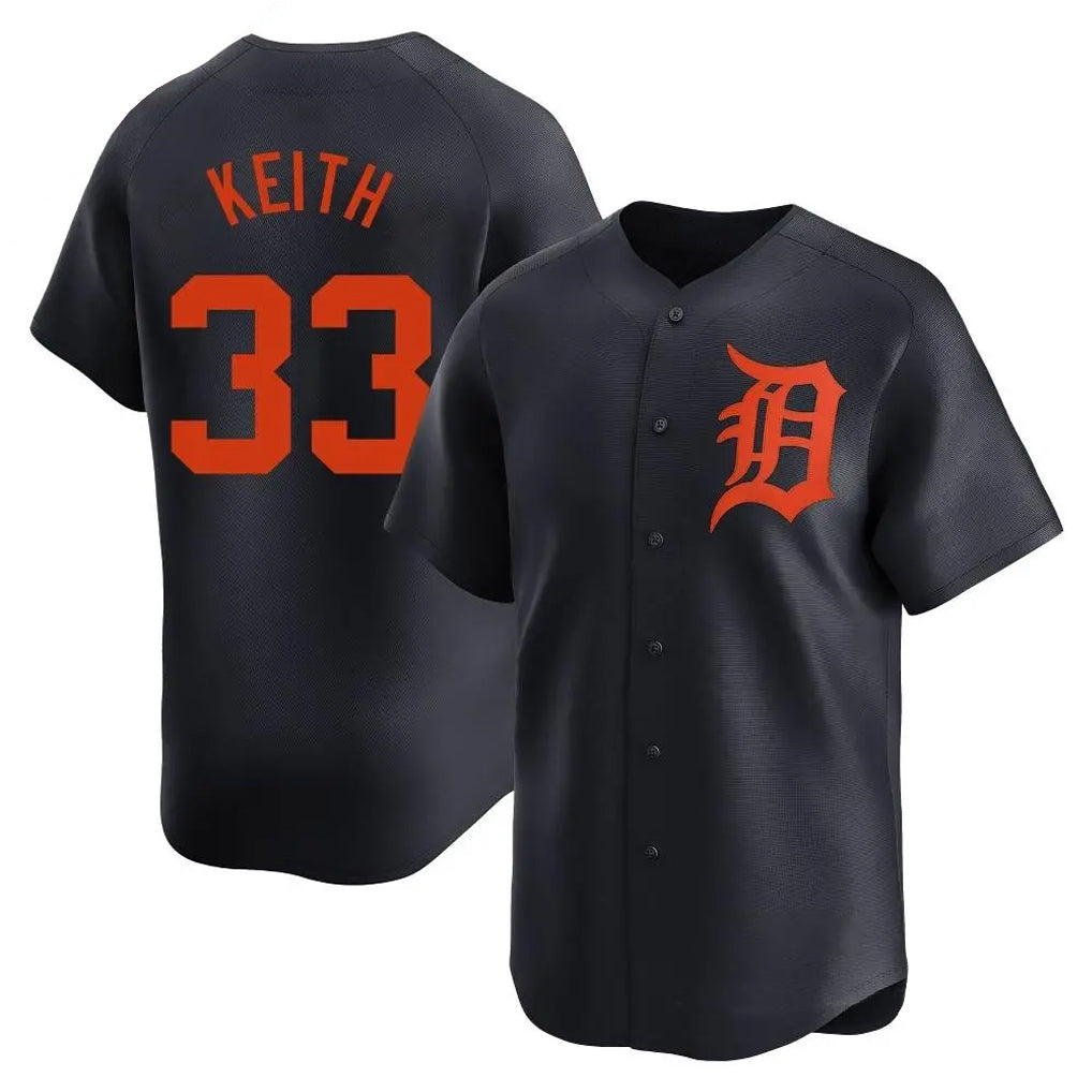 Kdoa D.Tigers #33 Colt Keith Player Navy Home Limited Stitched Jerseys