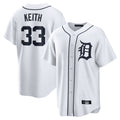 Kdoa D.Tigers #33 Colt Keith Player White Home Game Stitched Jerseys