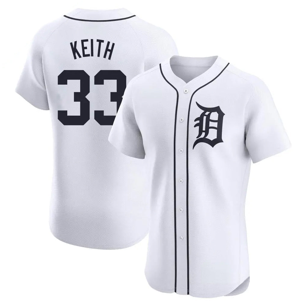 Kdoa D.Tigers #33 Colt Keith Player White Limited Elite Home Stitched Jerseys